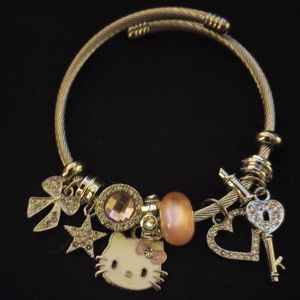 Hello Kitty silver charm bracelet. NWOT.